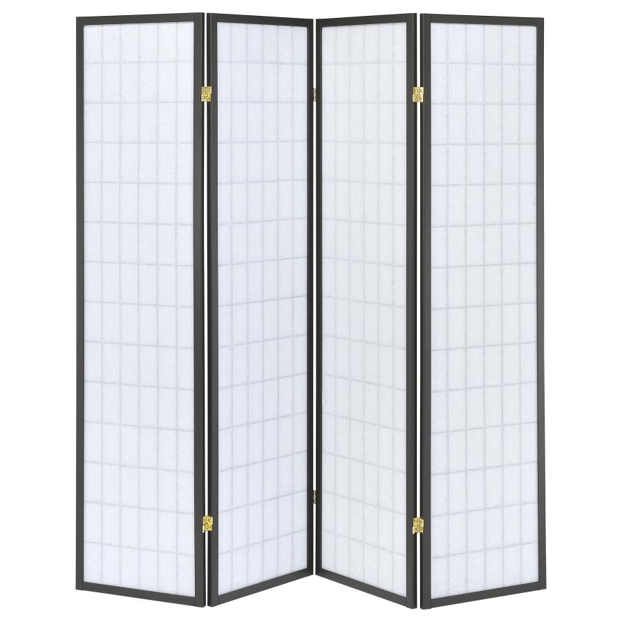Roberto Grey 4 Panel Room Divider - MyWaynesHome #