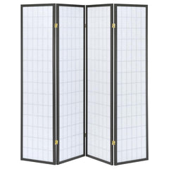Roberto Grey 4 Panel Room Divider - MyWaynesHome #