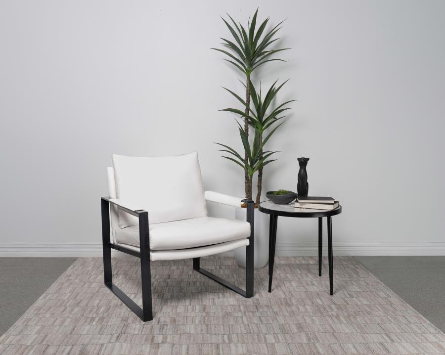 Rosalind White Accent Chair - MyWaynesHome #