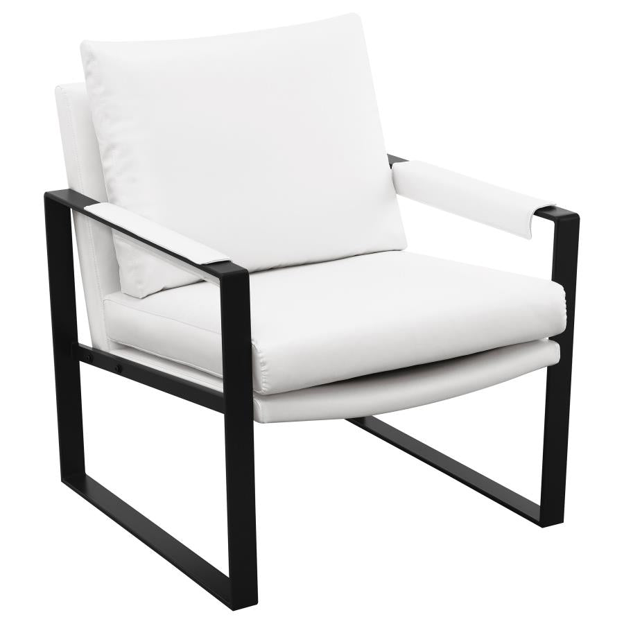 Rosalind White Accent Chair - MyWaynesHome #