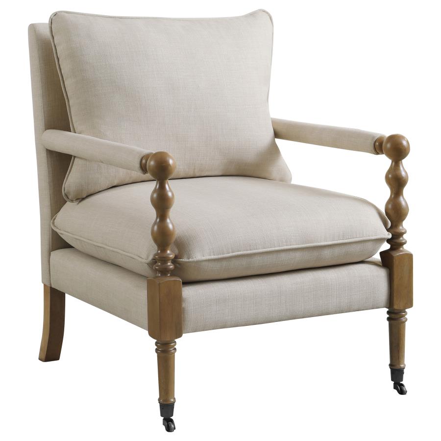 Dempsy Beige Accent Chair - MyWaynesHome #