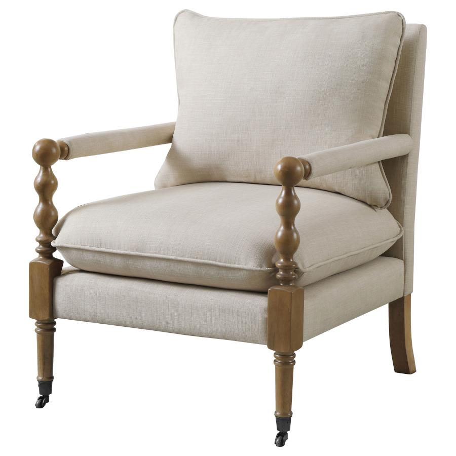 Dempsy Beige Accent Chair - MyWaynesHome #