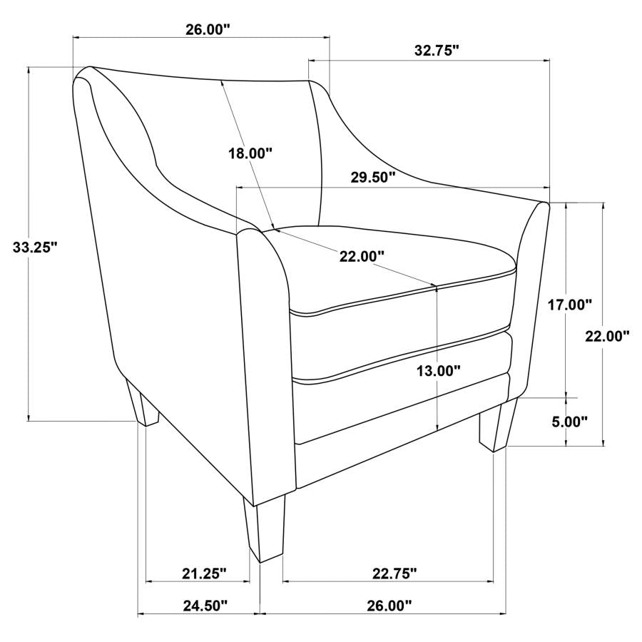 Liam Brown Chair - MyWaynesHome #