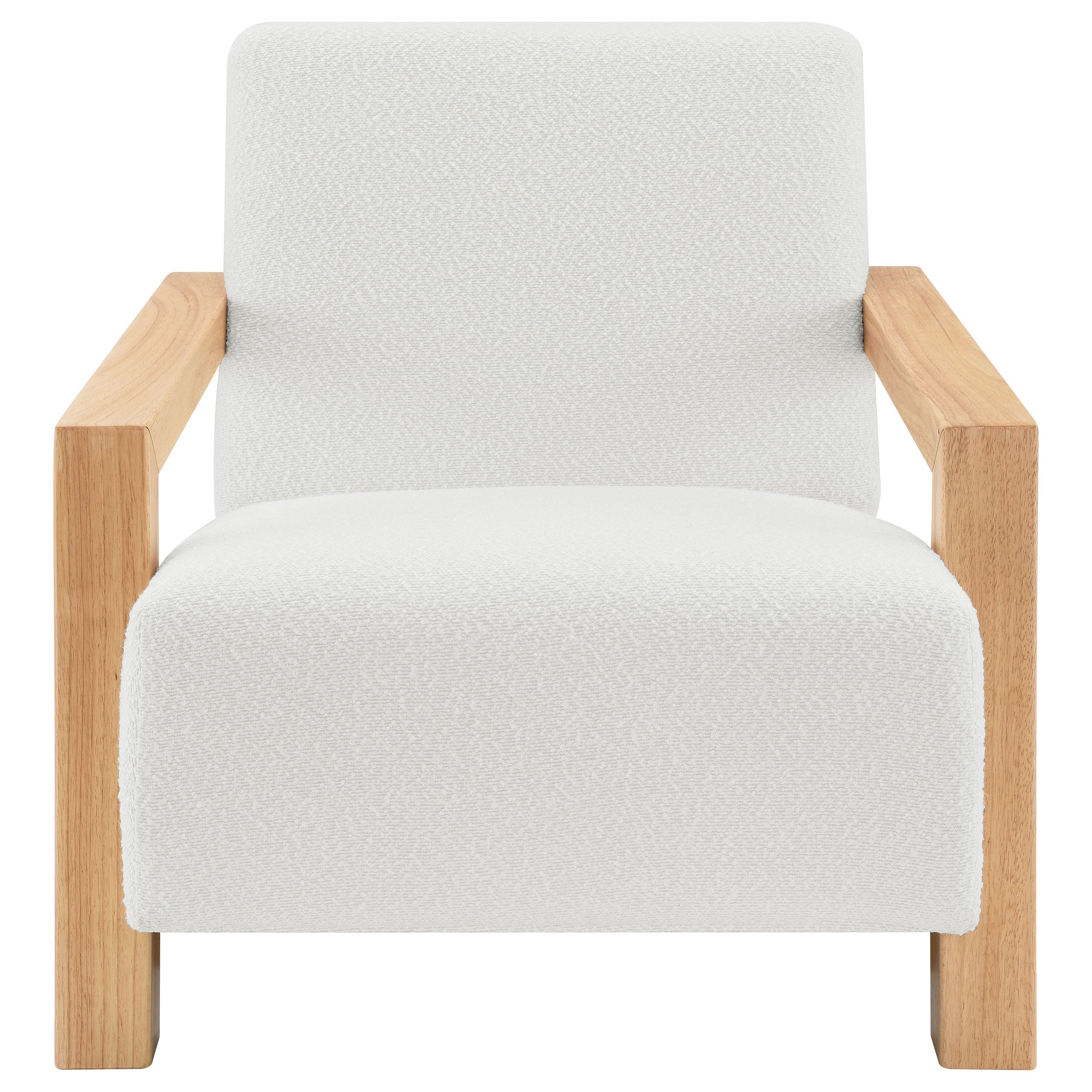 Fitzroy Boucle Upholstered Accent Arm Chair Ivory - MyWaynesHome #