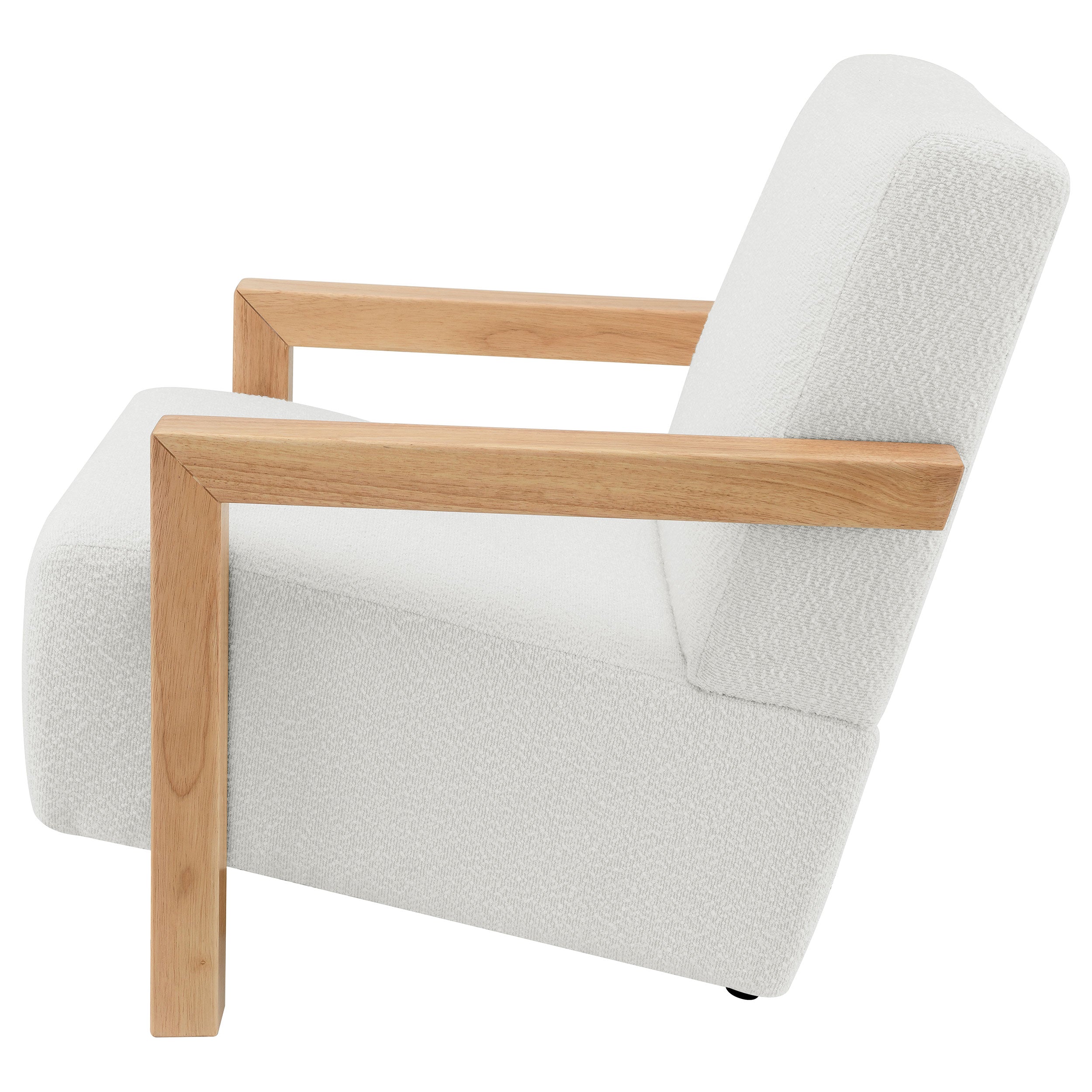 Fitzroy Boucle Upholstered Accent Arm Chair Ivory - MyWaynesHome #