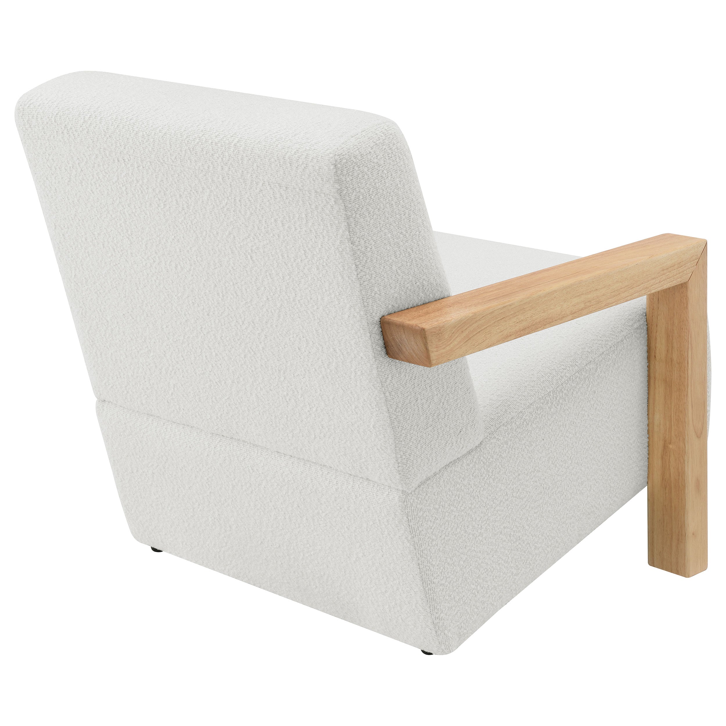 Fitzroy Boucle Upholstered Accent Arm Chair Ivory - MyWaynesHome #
