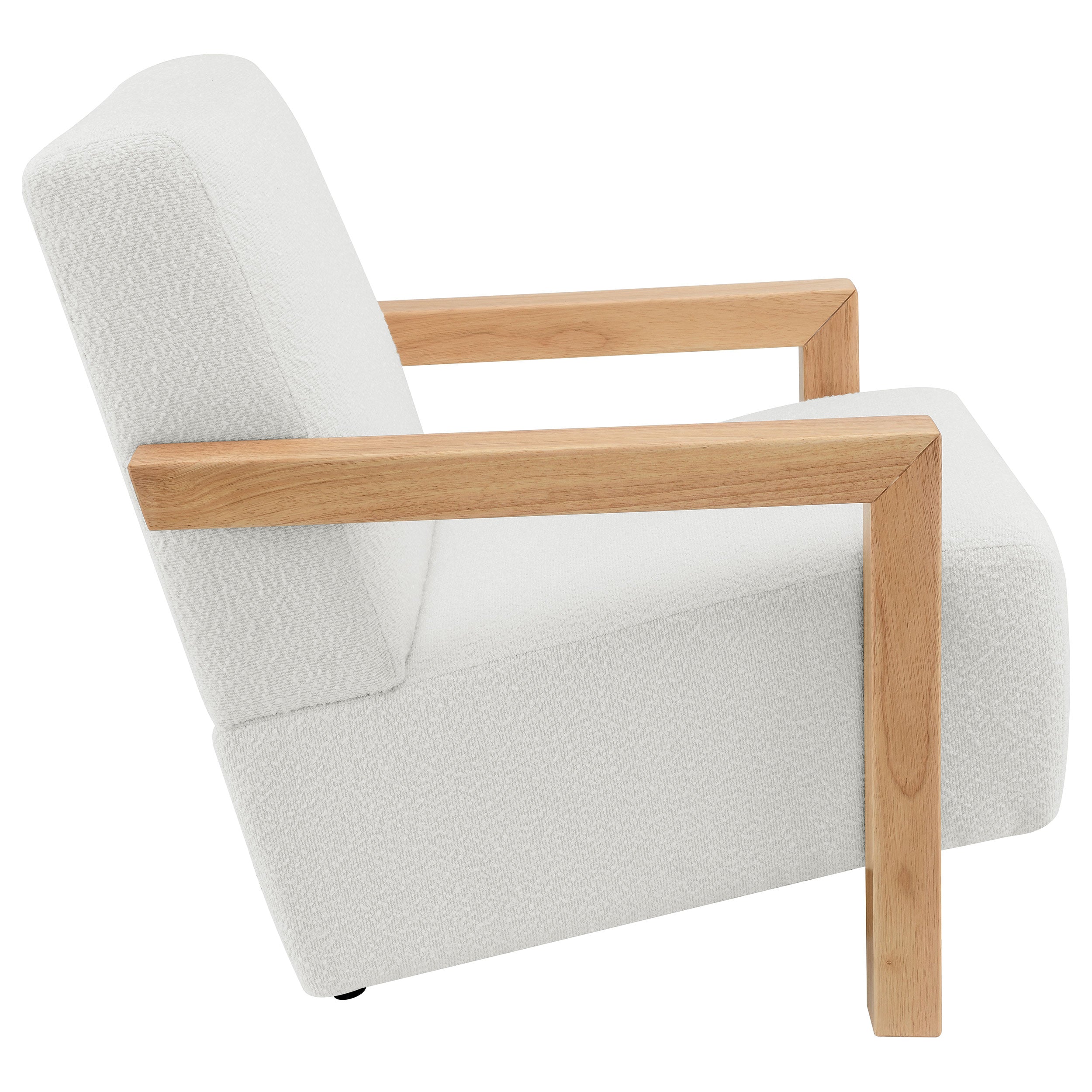 Fitzroy Boucle Upholstered Accent Arm Chair Ivory - MyWaynesHome #