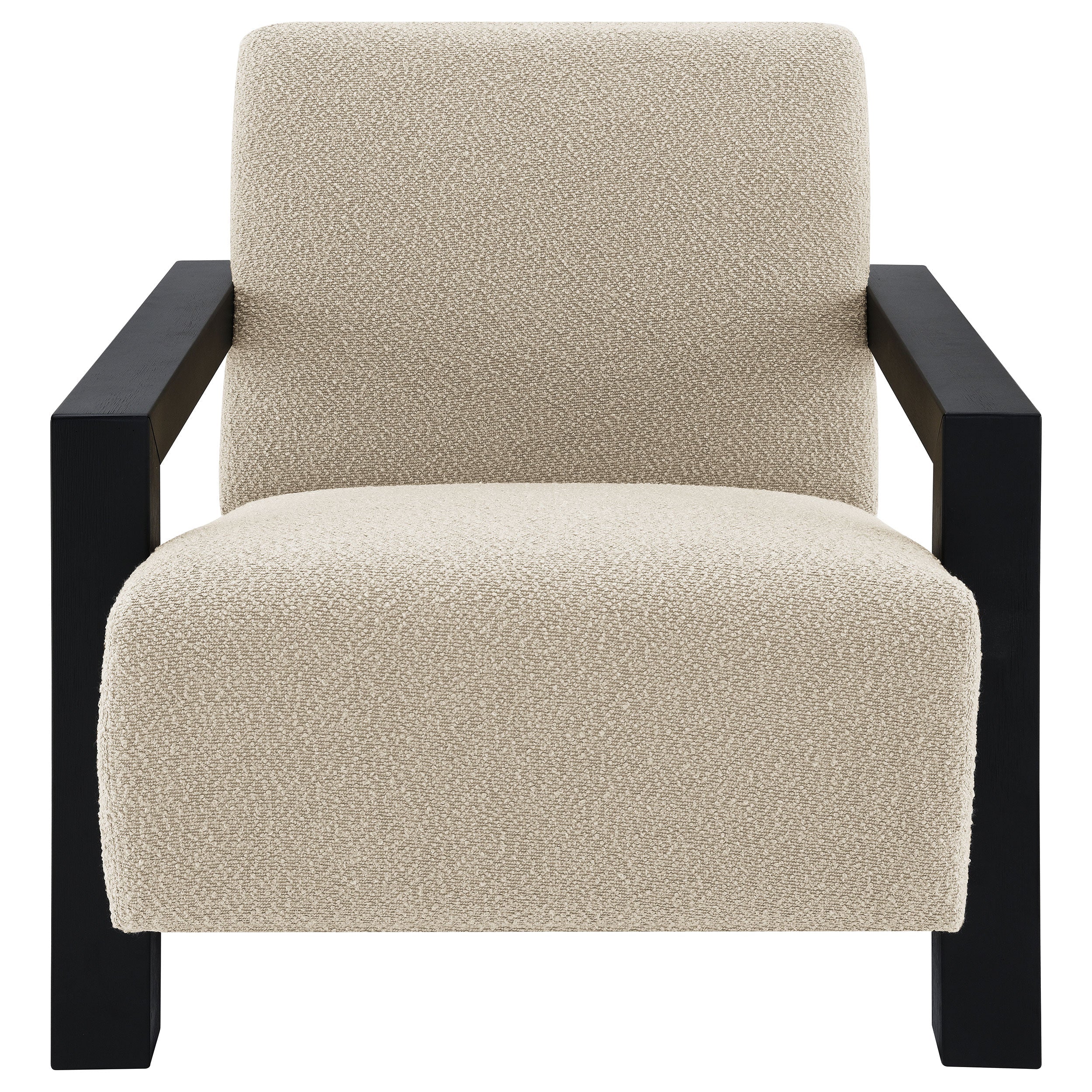 Fitzroy Boucle Upholstered Accent Arm Chair Latte - MyWaynesHome #