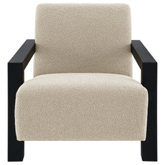 Fitzroy Boucle Upholstered Accent Arm Chair Latte - MyWaynesHome #