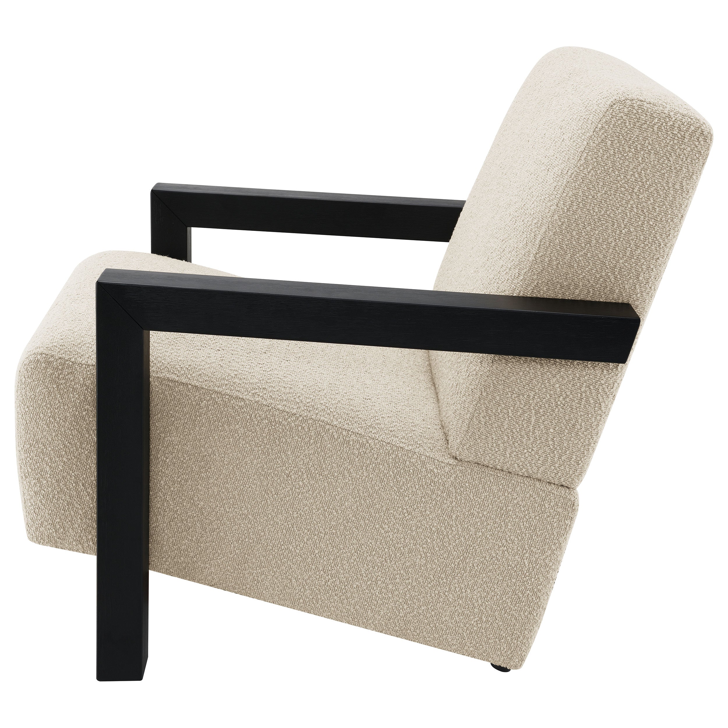 Fitzroy Boucle Upholstered Accent Arm Chair Latte - MyWaynesHome #