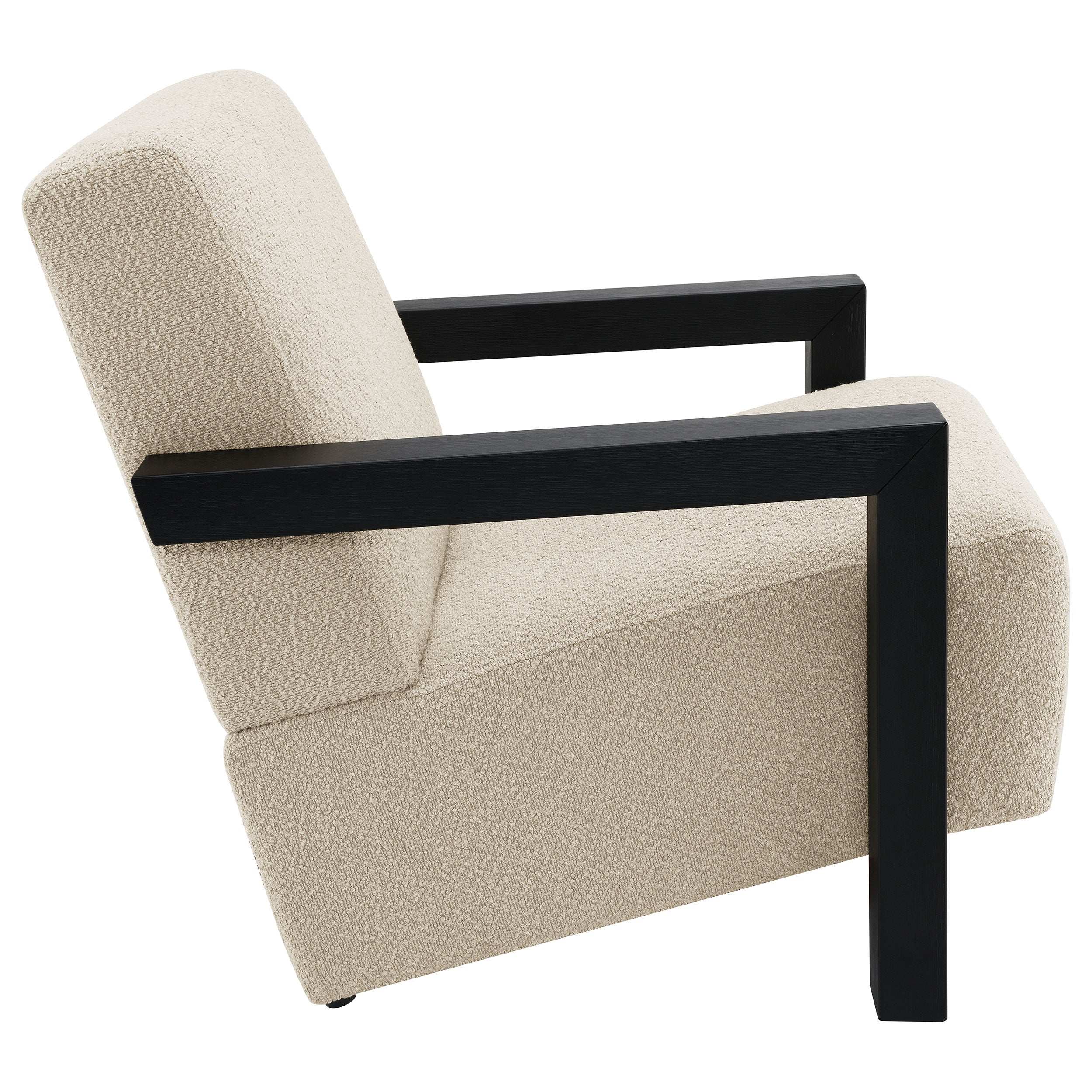 Fitzroy Boucle Upholstered Accent Arm Chair Latte - MyWaynesHome #