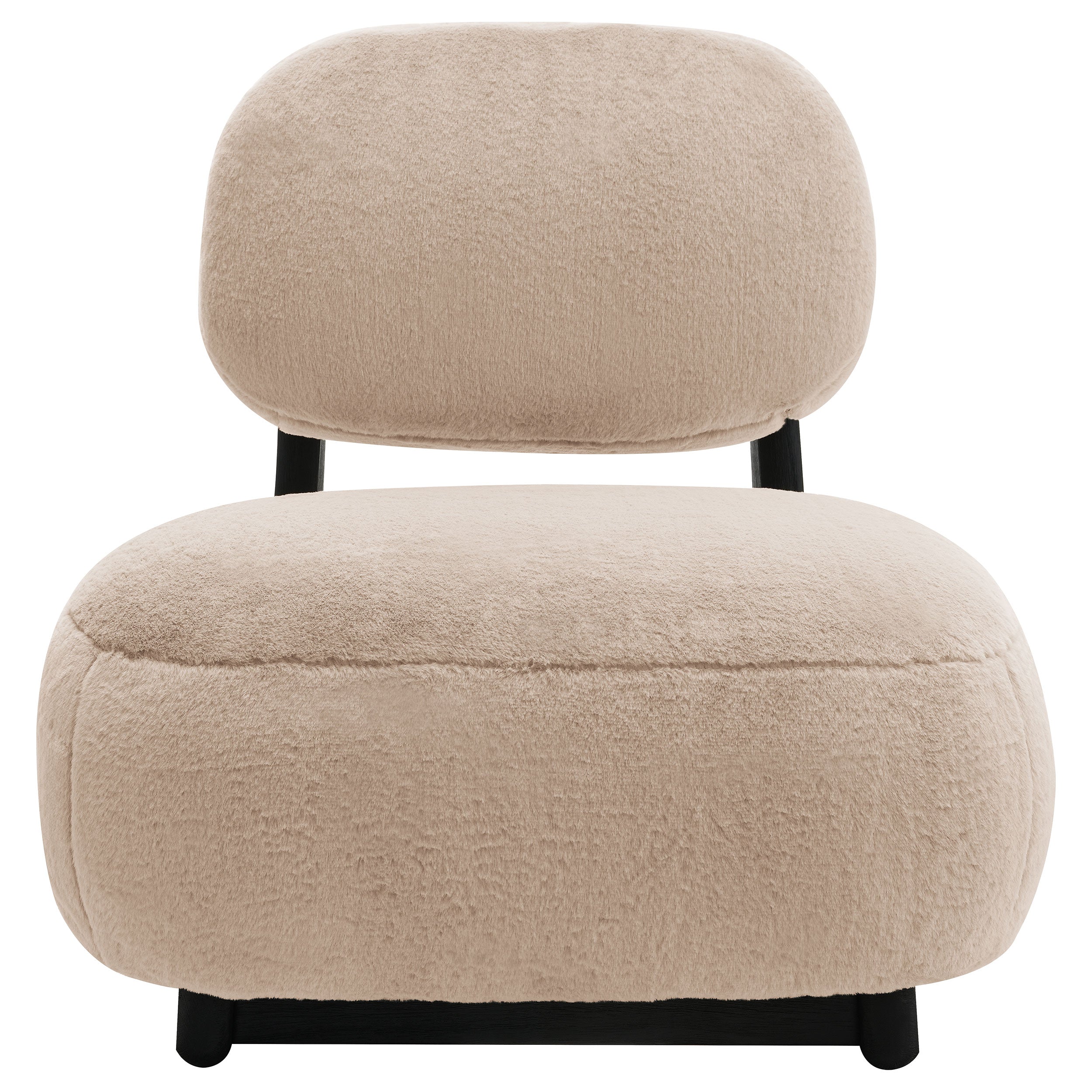 Duffie Upholstered Armless Accent Chair Camel - MyWaynesHome #