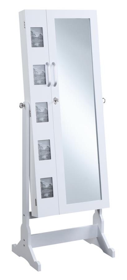Doyle White Jewelry Cheval Mirror - MyWaynesHome #