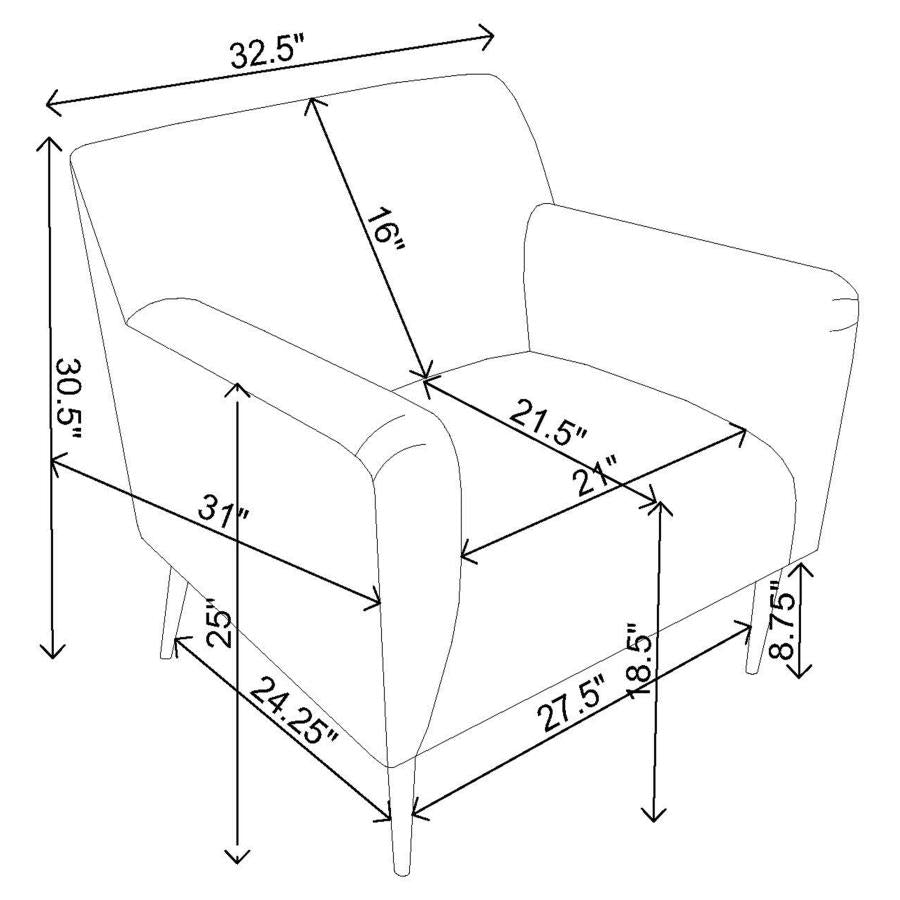 Darlene Grey Accent Chair - MyWaynesHome #