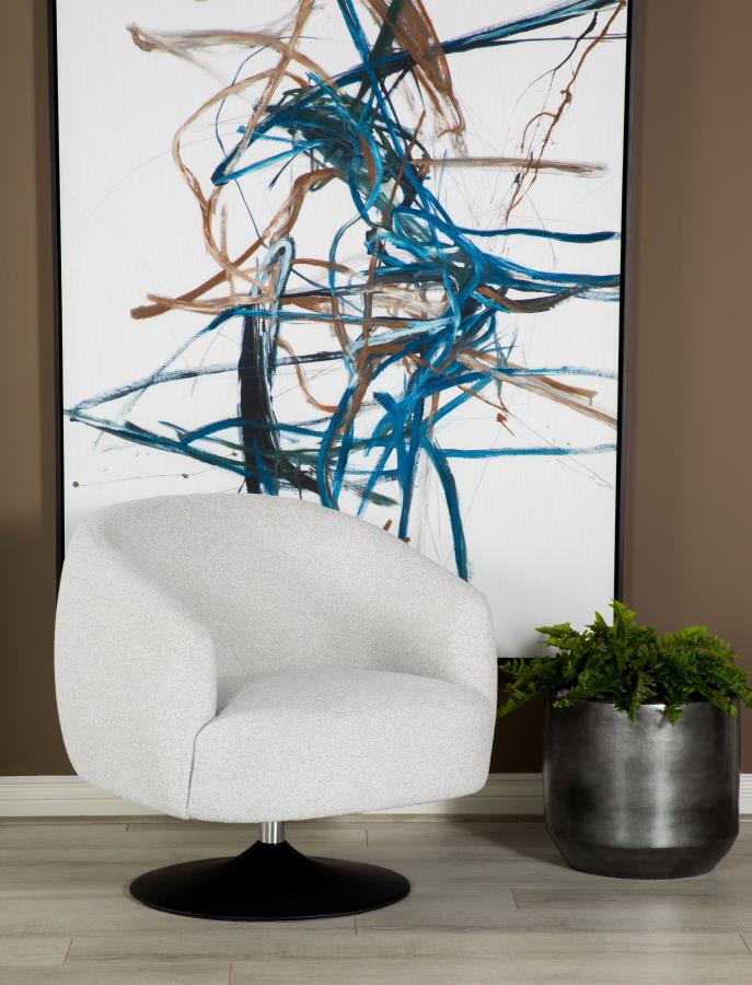 Dave Beige Swivel Chair - MyWaynesHome #
