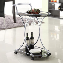 Elfman Silver Bar Cart - MyWaynesHome #