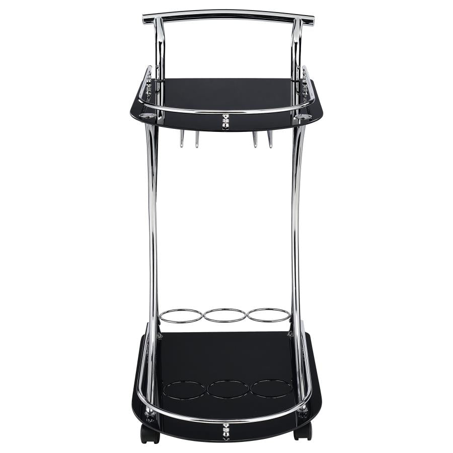 Elfman Silver Bar Cart - MyWaynesHome #