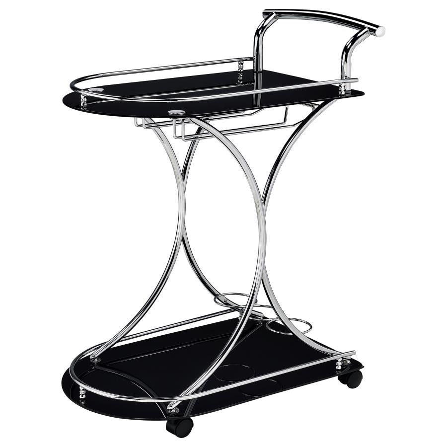 Elfman Silver Bar Cart - MyWaynesHome #