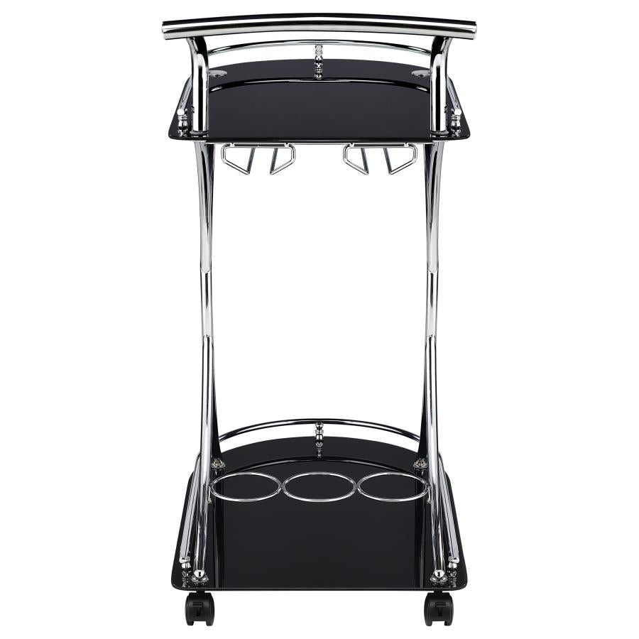 Elfman Silver Bar Cart - MyWaynesHome #