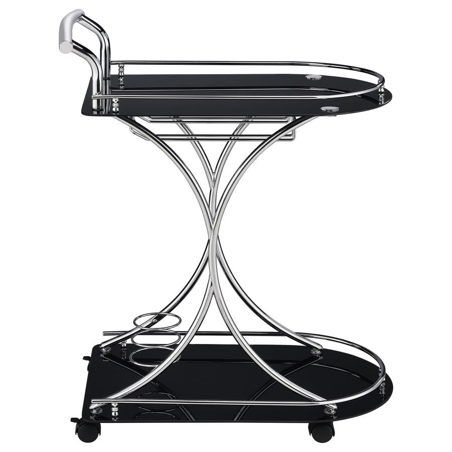 Elfman Silver Bar Cart - MyWaynesHome #