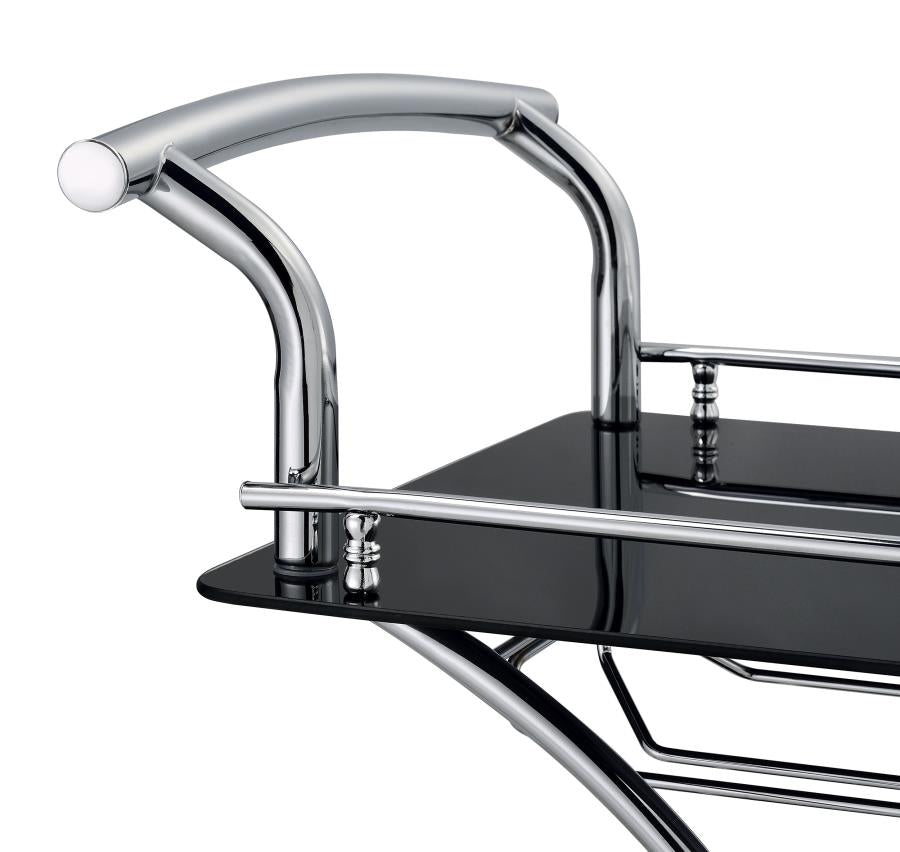 Elfman Silver Bar Cart - MyWaynesHome #