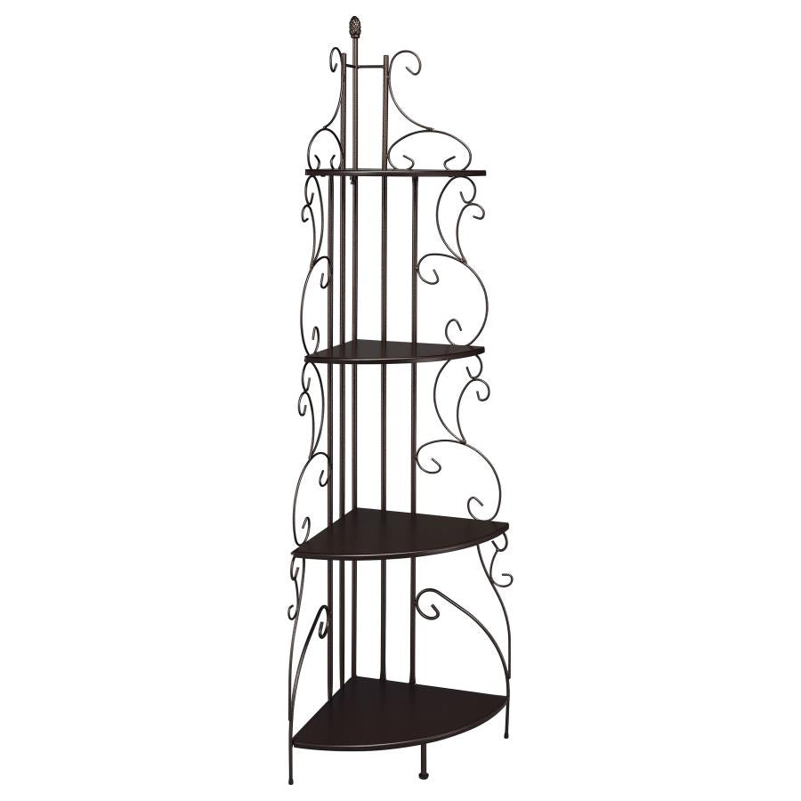 Poppy Brown Corner Bookcase - MyWaynesHome #