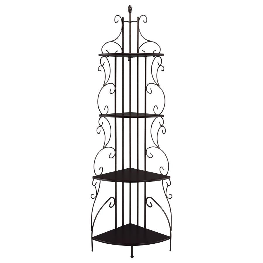 Poppy Brown Corner Bookcase - MyWaynesHome #