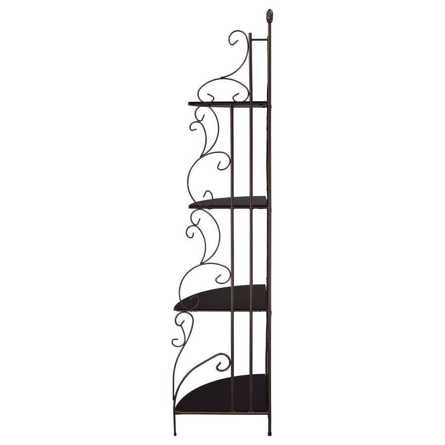 Poppy Brown Corner Bookcase - MyWaynesHome #