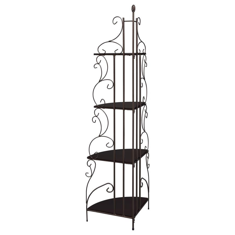 Poppy Brown Corner Bookcase - MyWaynesHome #