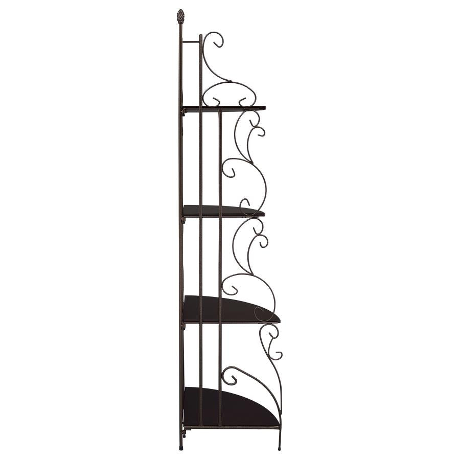 Poppy Brown Corner Bookcase - MyWaynesHome #