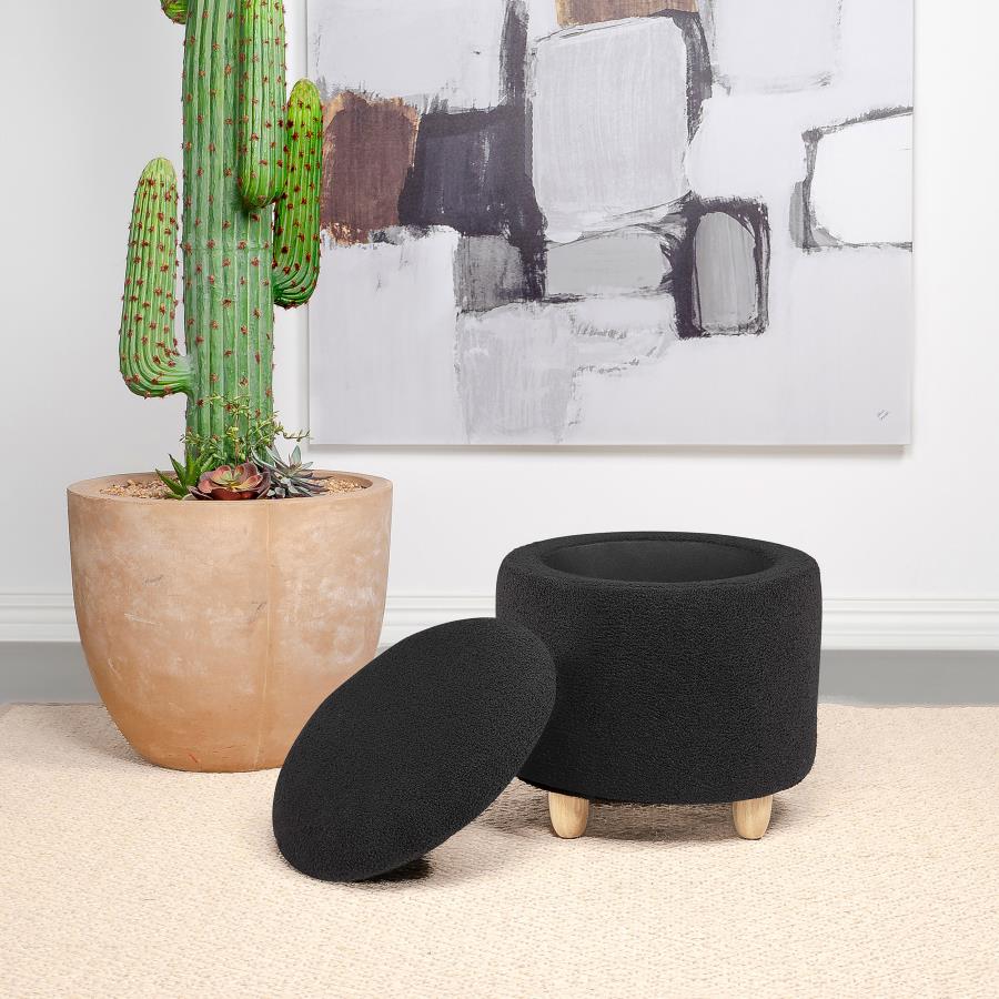 Black Ottoman - MyWaynesHome #
