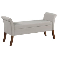 Farrah Beige Storage Bench - MyWaynesHome #