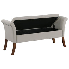 Farrah Beige Storage Bench - MyWaynesHome #