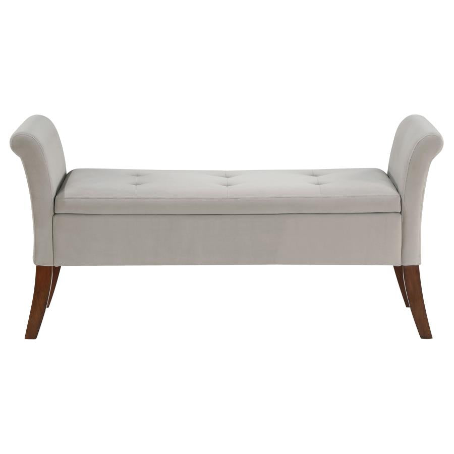 Farrah Beige Storage Bench - MyWaynesHome #
