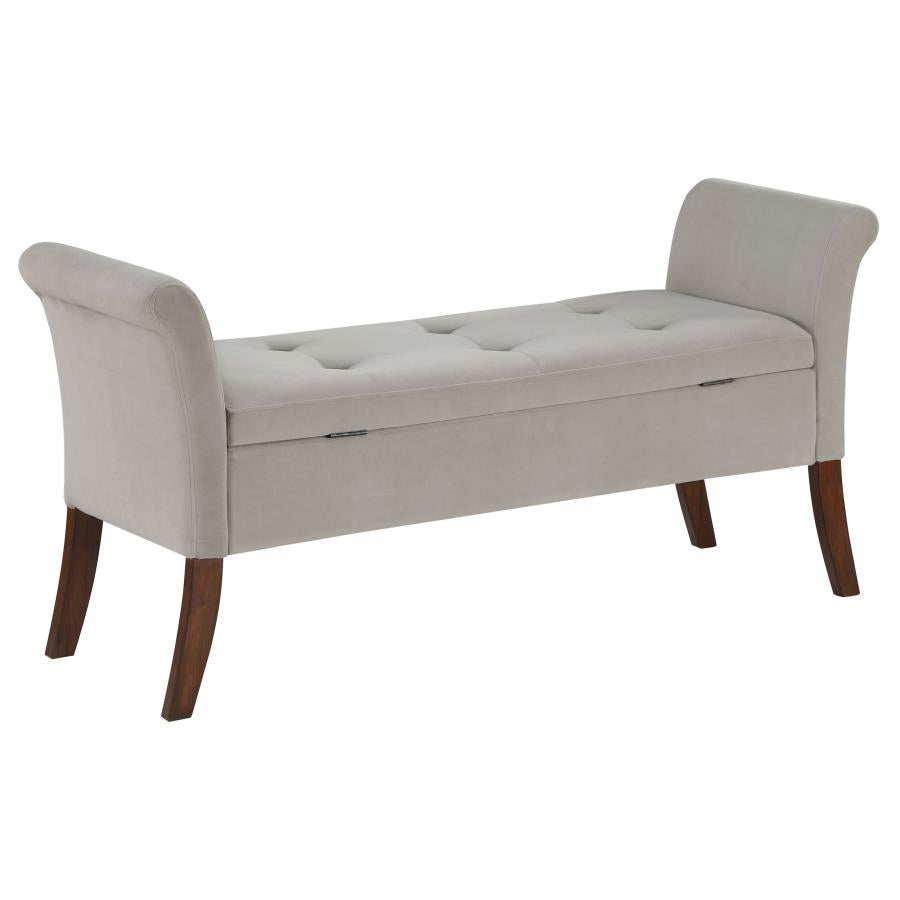 Farrah Beige Storage Bench - MyWaynesHome #