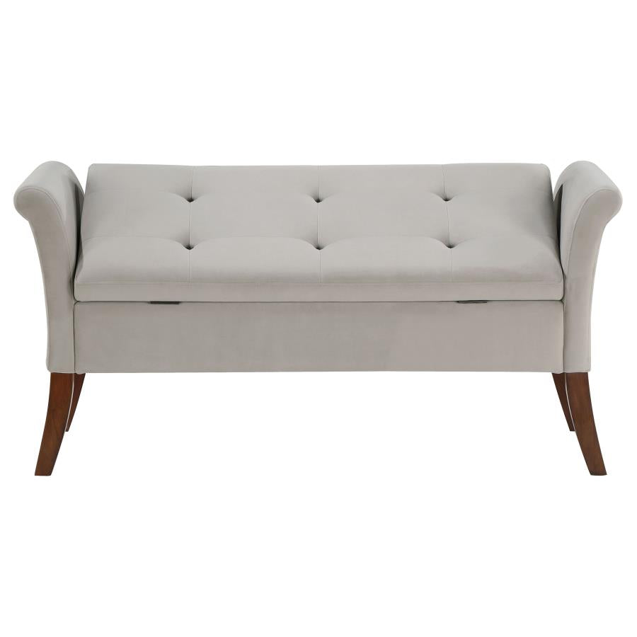 Farrah Beige Storage Bench - MyWaynesHome #