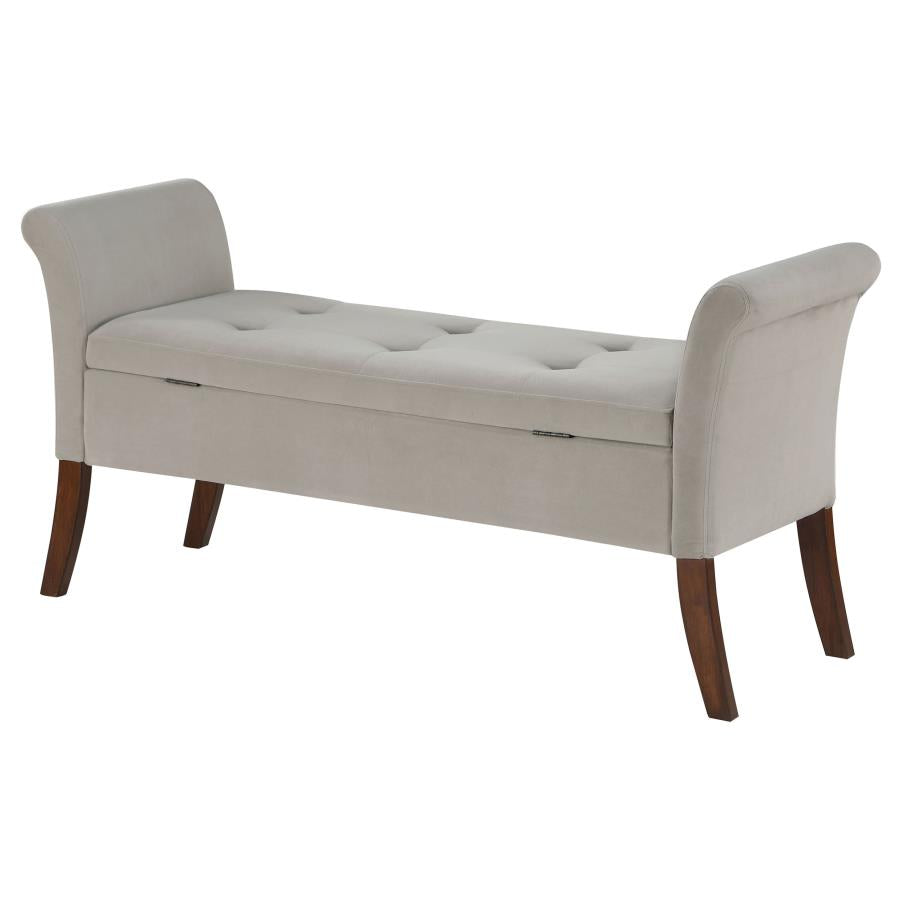 Farrah Beige Storage Bench - MyWaynesHome #