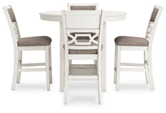 Erinberg - Dining Room Counter Table Set (Set of 5) - Antique White