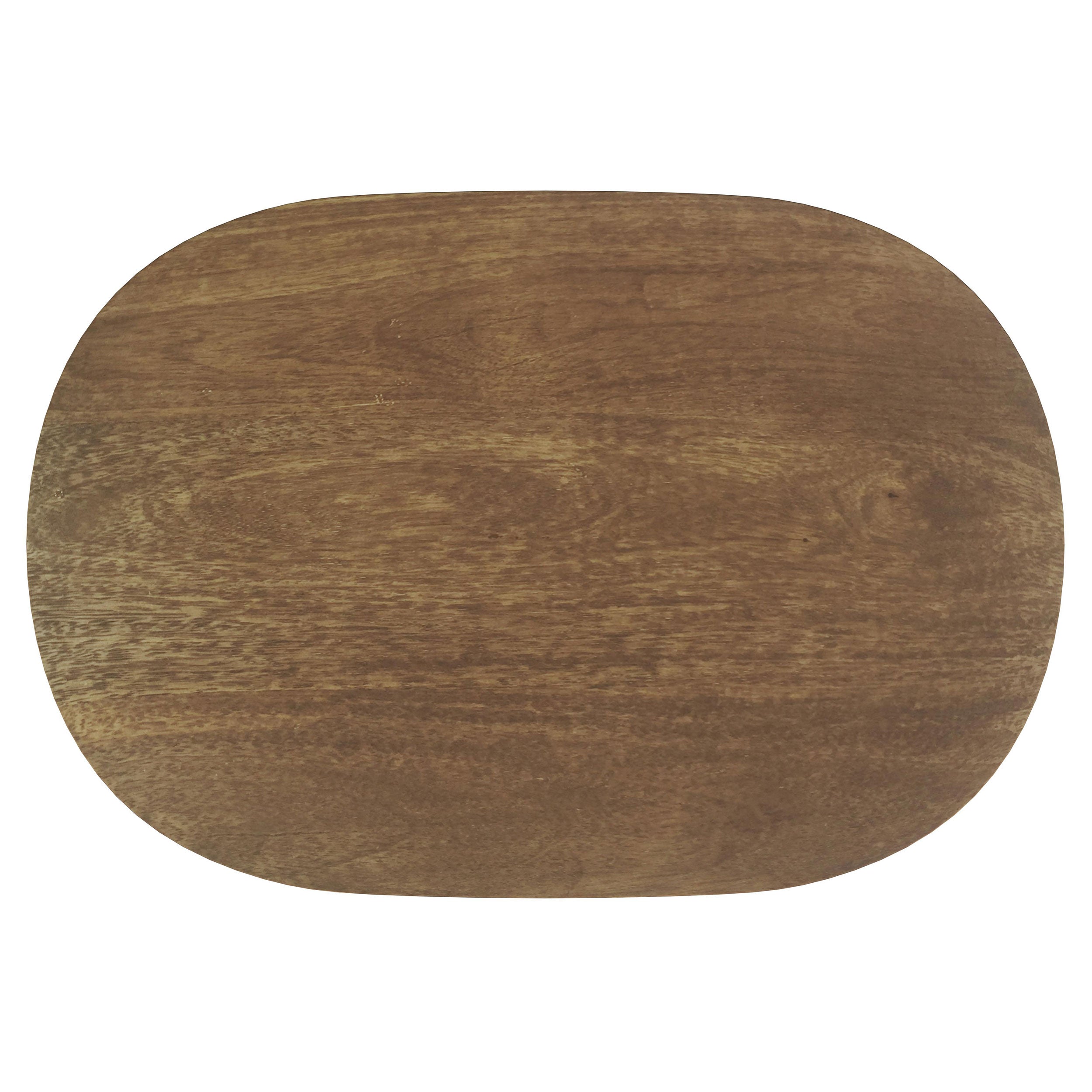 Fletcher Round Solid Mango Wood Accent Side Table Brown - MyWaynesHome #