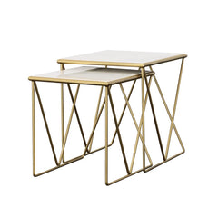 Bette Gold 2 Pc Nesting Table - MyWaynesHome #