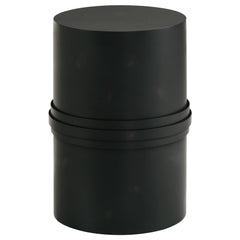 Bryce Round Metal Accent Side Table Rustic Black - MyWaynesHome #