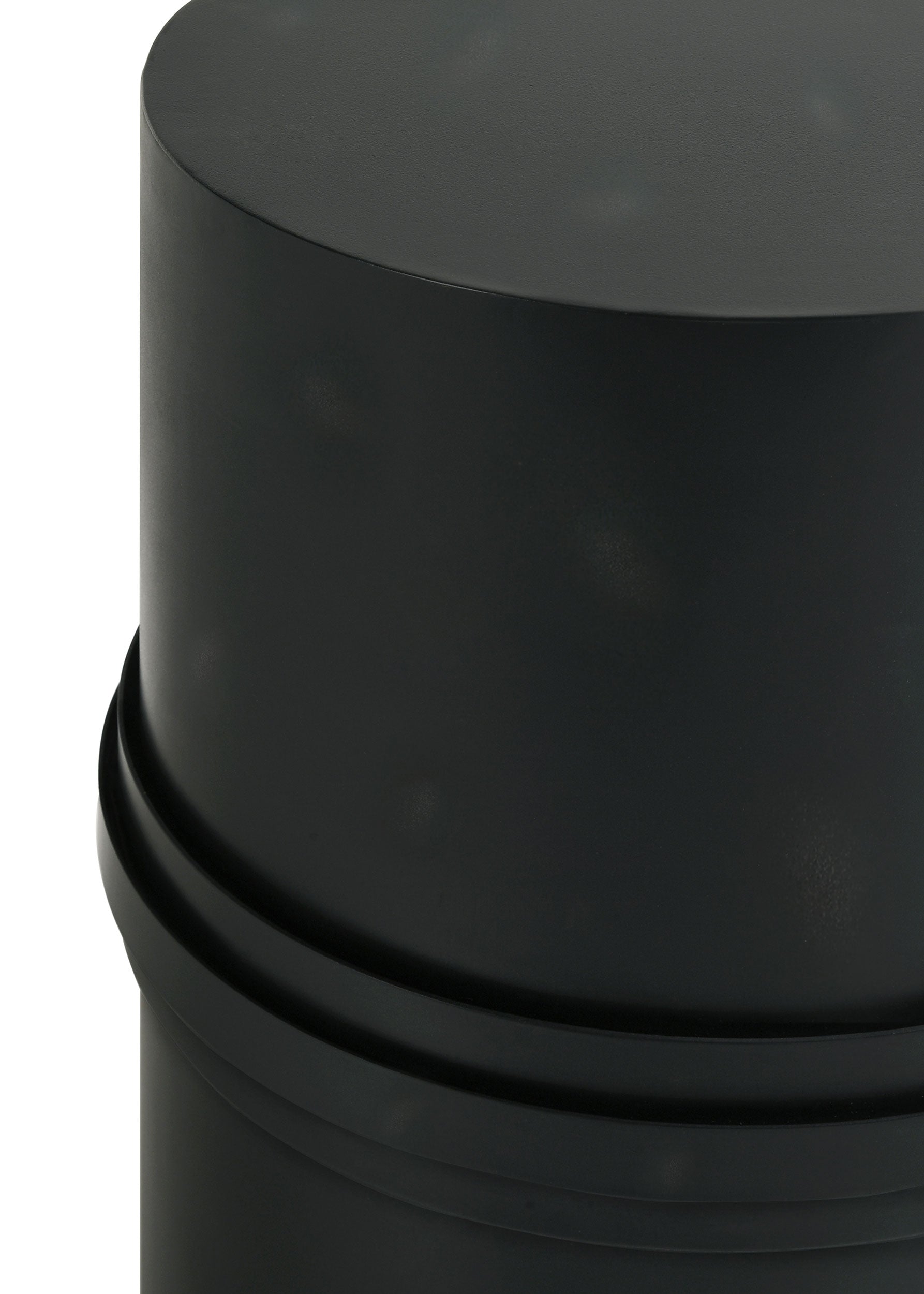 Bryce Round Metal Accent Side Table Rustic Black - MyWaynesHome #