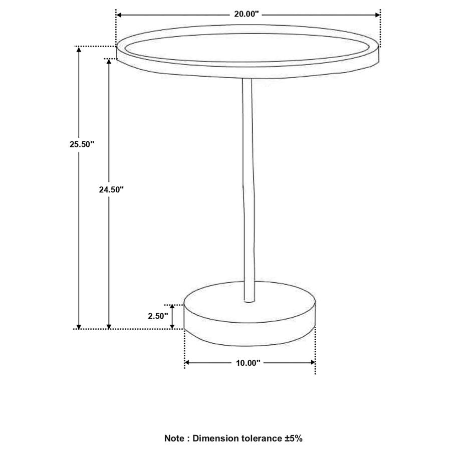 Ginevra Brown Side Table - MyWaynesHome #