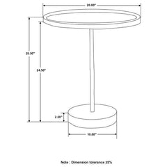 Ginevra Brown Side Table - MyWaynesHome #
