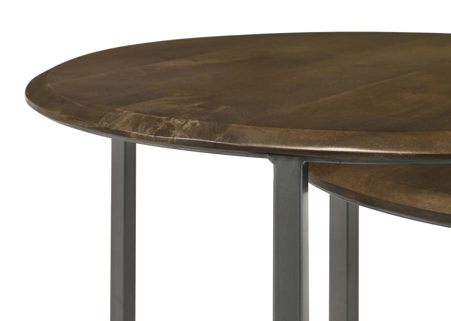 Deja Brown 3 Pc Nesting Table - MyWaynesHome #