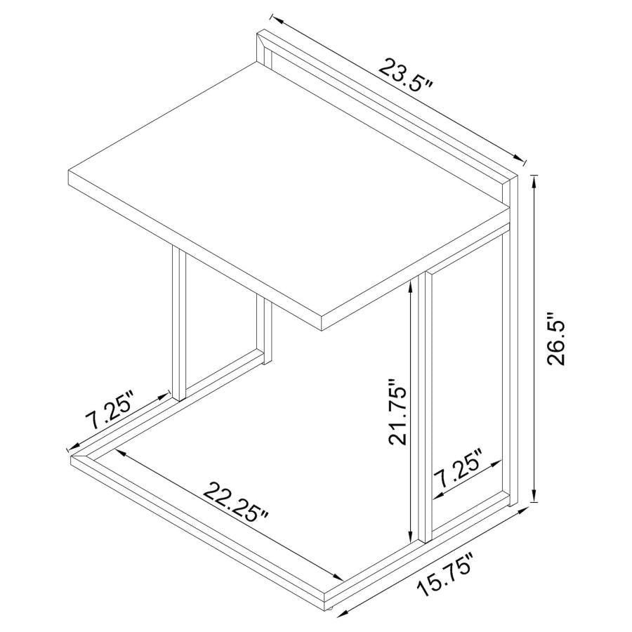 Dani White Side Table - MyWaynesHome #