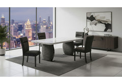 D2502 - 5 Piece Dining Room Set (Table And 4 Chairs) - Black