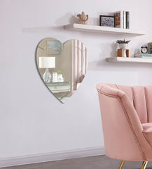 Heart - Mirror - Pearl Silver