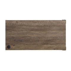 Zakwani - 48" Writing Desk - Rustic Oak & Black