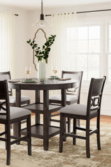 Langwest - Dining Room Counter Table Set (Set of 5) - Brown